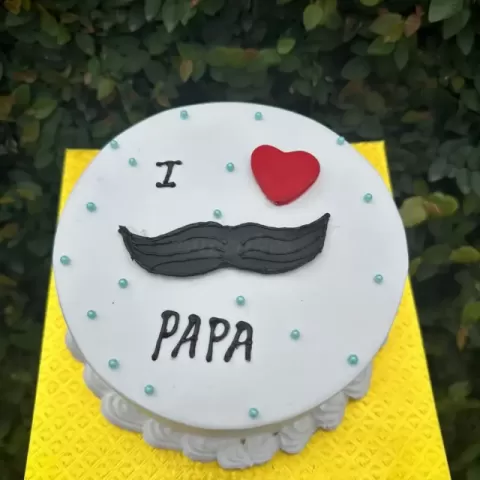 Father's day special I love papa cake 
