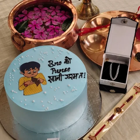 Cake ,Rakhi ,Bracelet
