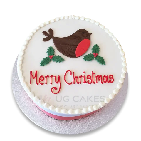 Merry Christmas Themed Cake