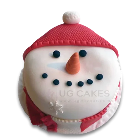 Snow Man Cake for Christmas