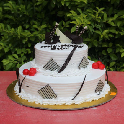 Double Deck Birthday Cake