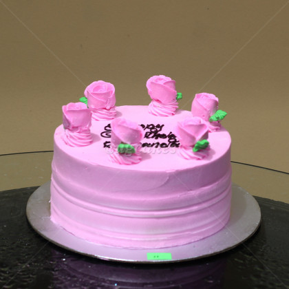 Birthday Cake with roses