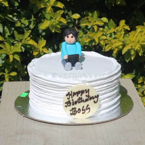 Simple Birthday Cake for Boss
