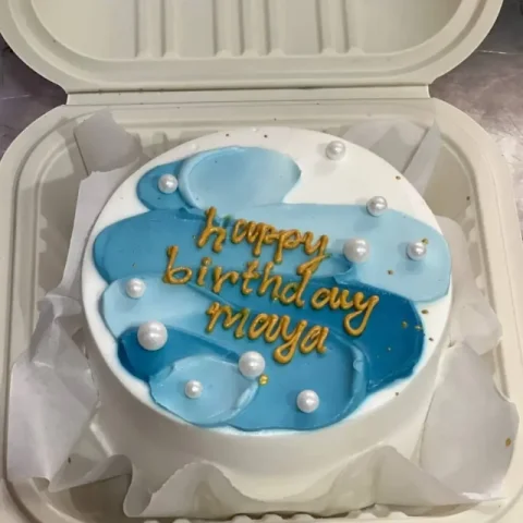 Bento Cake with Blue Shades