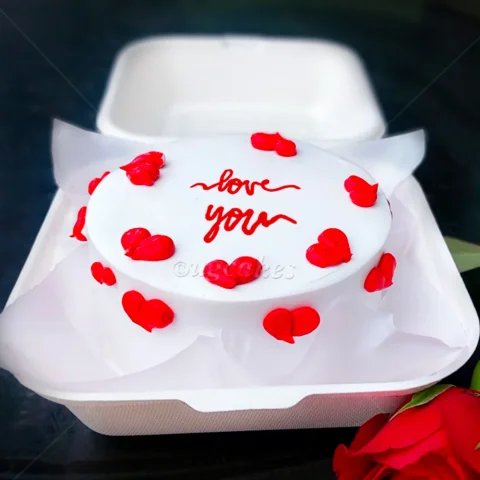 Bento Cake with Mini Hearts