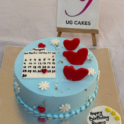 Calendar-Themed Cake