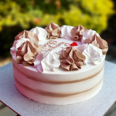 Chocovanilla Birthday Cake