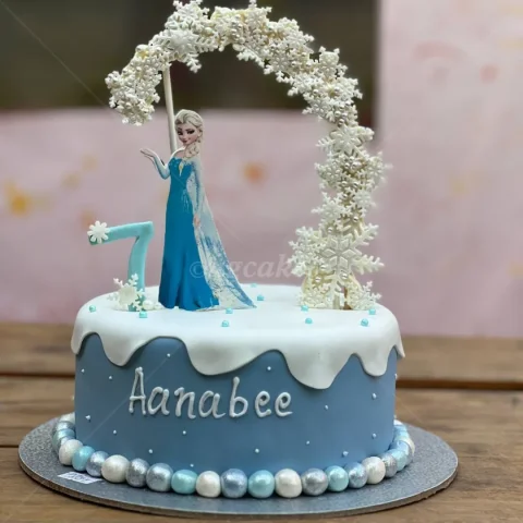 Elsa Themed Birthday Cake