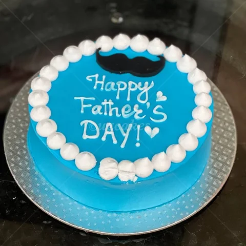 Father's Day Cake With a Moustache