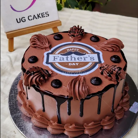 Father's Day Chocolate Drip Cake