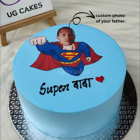 Father's Day Superhero Cake