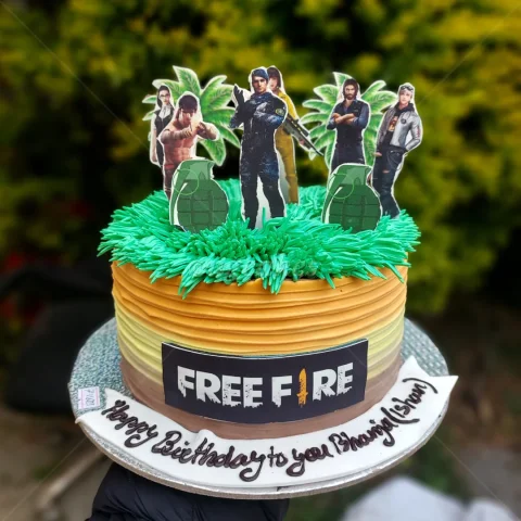Free Fire Themed Cake
