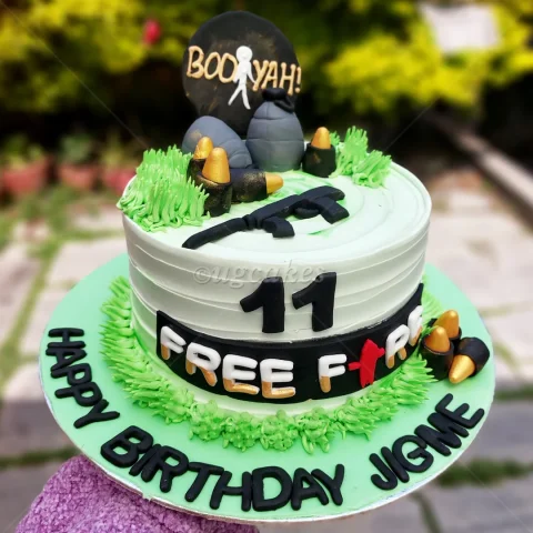 Free Fire Themed Cake
