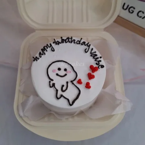 Funny Bento Cake with Drawing