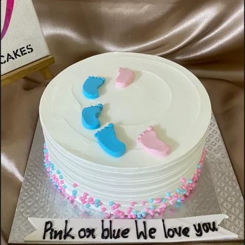 Gender Reveal Cake