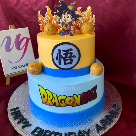 Goku Fire Cake
