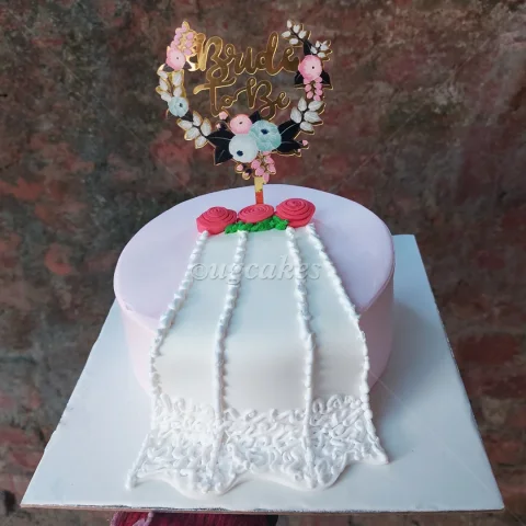 Gown Dress Bride To Be Cake
