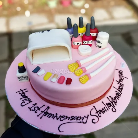 Ladies Nail Manicure Cake