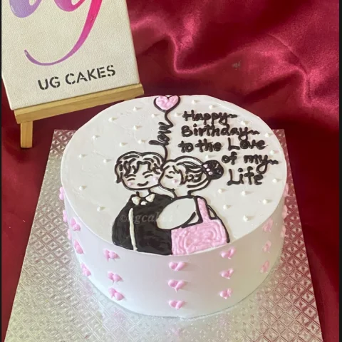 Love Story Cake