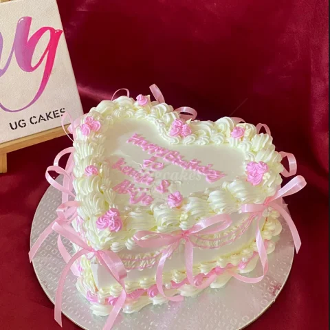Pink Bow Heart