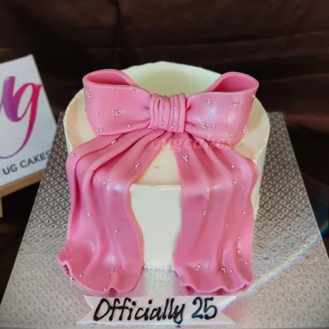 Pink Ribbon Cake