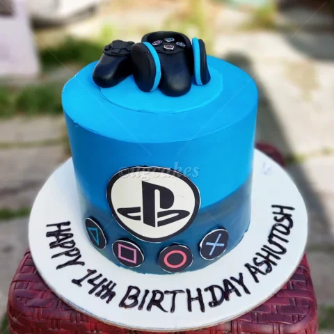 PlayStation Themed Birthday Cake