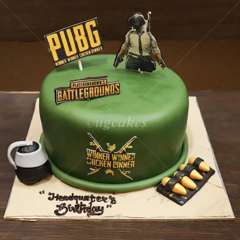 PUBG Themed Birthday Cake