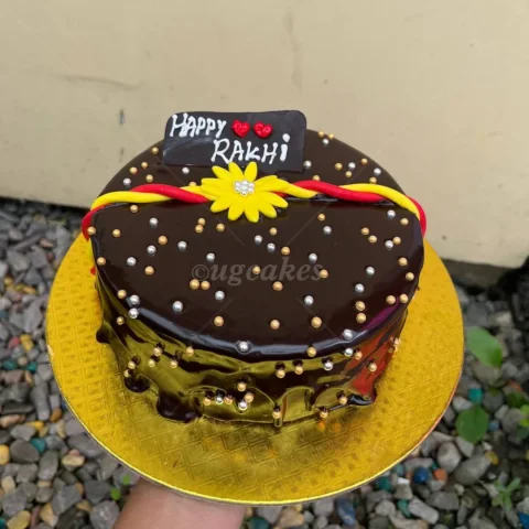 Rakhi Dripping Chocolate Cake