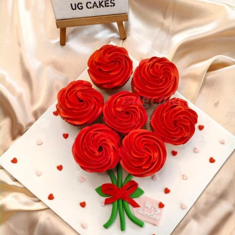 Rosette Romance Cupcakes