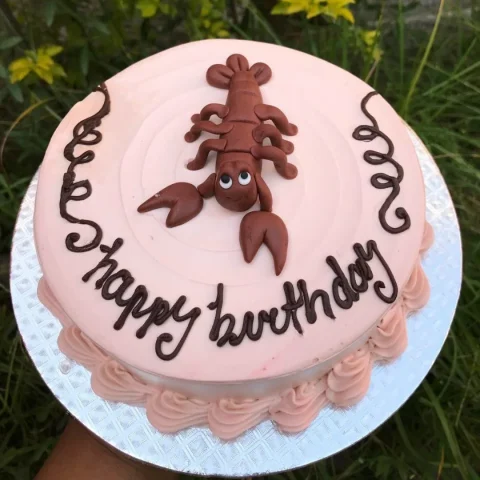 Scorpion Zodiac Themed Cake