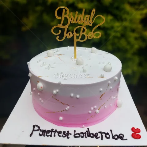 Simple Bridal Shower Cake