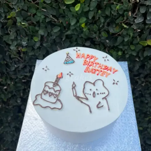 Stick figure cake