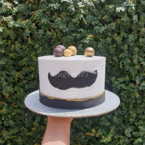 Stylish Mustache Cake