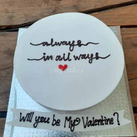 Valentine's Special Proposal Cake