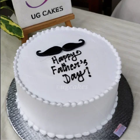 Father's Day Mustache Cake