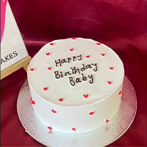 Heart Sprinkles Cake
